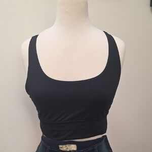 Lululemon Athletica Black Crop Top